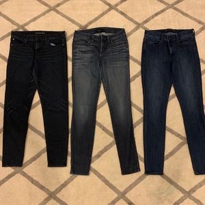 ALL 3! 2 Express mid-rise and 1 Bebe Jeans.